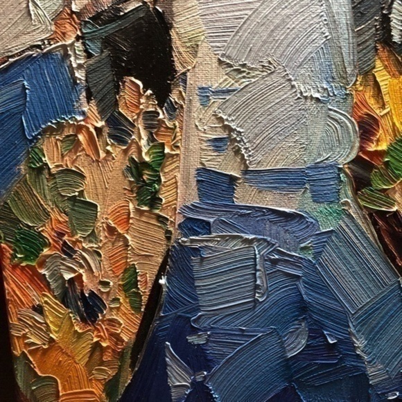 Jose Trujillo Flower Boats Original Oil Painting 12x16 NEW with certificate - Picture 5 of 12